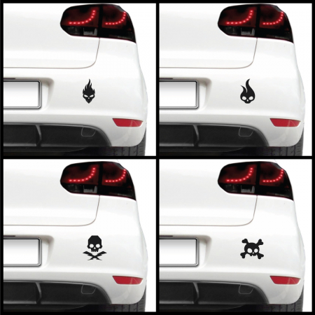 Pachete - Sticker auto - Cranii 2 (pachet)
