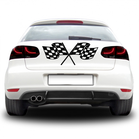 Motive - Sticker auto - Doua steaguri