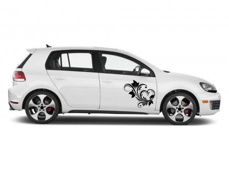 Stickere - Sticker auto - Decoratiune cu frunze