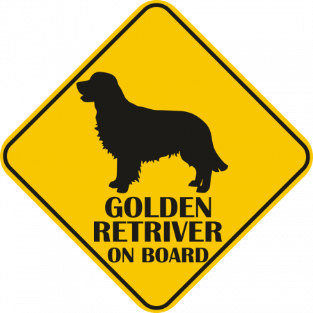 Sticker auto - Golden Retriever [1]