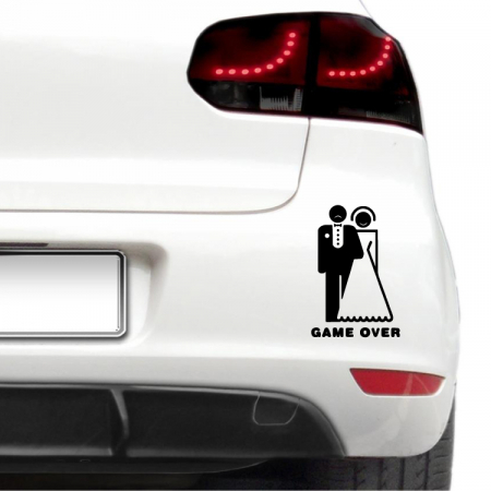 Amuzante - Sticker auto - Game over