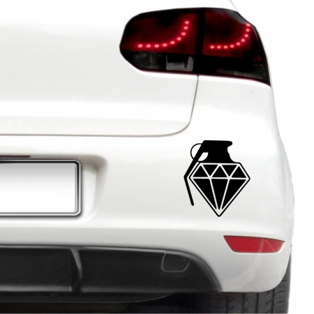 Alte desene - Sticker auto - Grenada de diamant