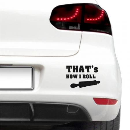 Amuzante - Sticker auto - How I roll