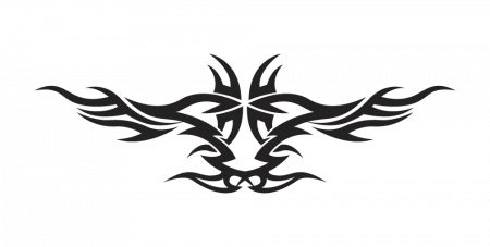 Sticker auto - Motiv tribal simetric [1]