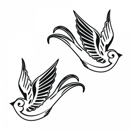 Sticker auto - Randunici (pachet) [1]