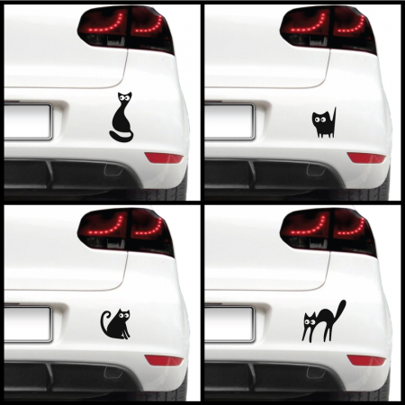 Animale - Sticker auto - Pisicute speriate (pachet)