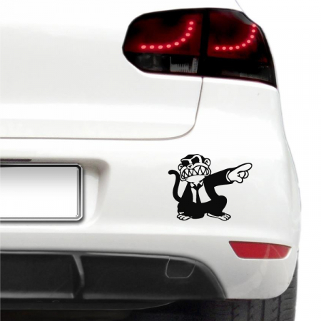 Animale - Sticker auto - Maimuta nervoasa