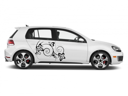 Pentru femei - Sticker auto - Familie de fluturi