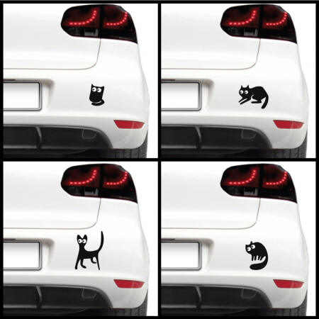 Animale - Sticker auto - Pisici speriate (pachet)