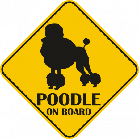 Sticker auto - Poodle [1]