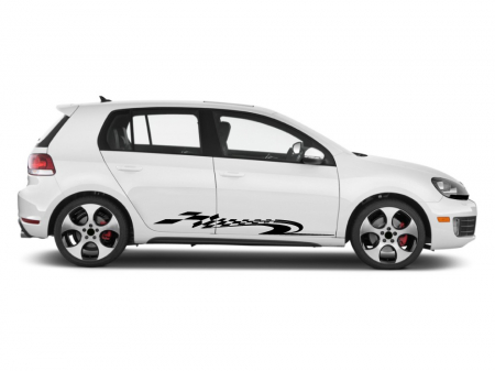 Stickere pereche - Sticker auto - Steag pentru prag