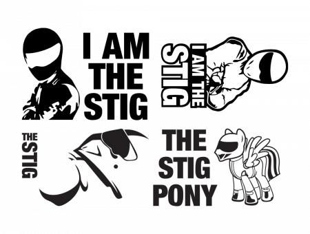 Sticker auto - The Stig (pachet) [1]