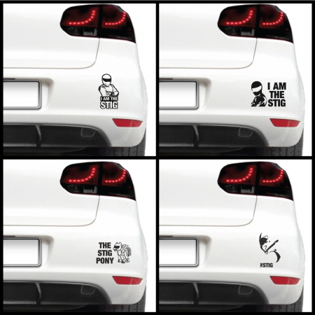Pachete - Sticker auto - The Stig (pachet)
