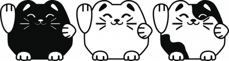 Sticker auto - Trei pisicute [1]