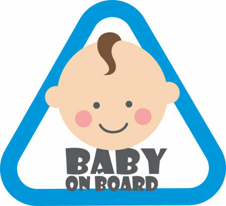 Sticker Baby on board - Baietel (color) [1]