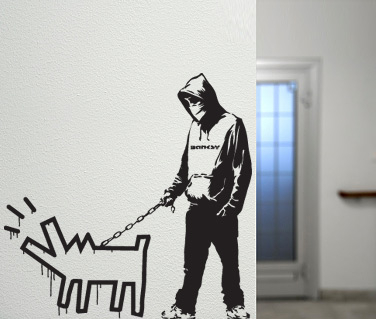 Artă - Sticker Banksy Dog