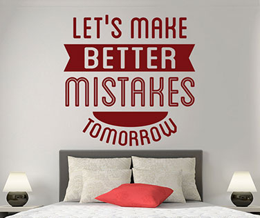 Citate - Sticker Better Mistakes
