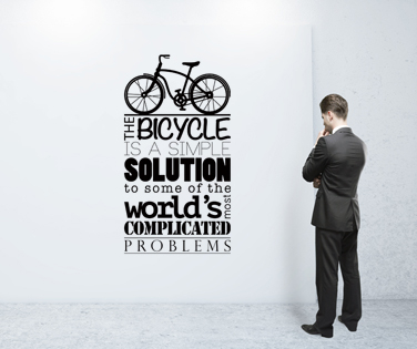 Citate - Sticker Bicicleta e solutia