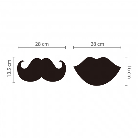 Sticker Blackboard - Mouth / Beard [2]
