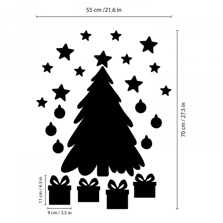 Sticker Christmas Tree Blackboard [3]