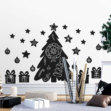 Sticker Christmas Tree Blackboard [1]