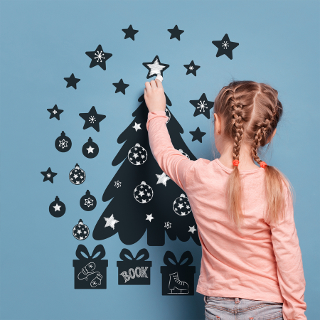 Sticker Ardezie - Sticker Christmas Tree Blackboard