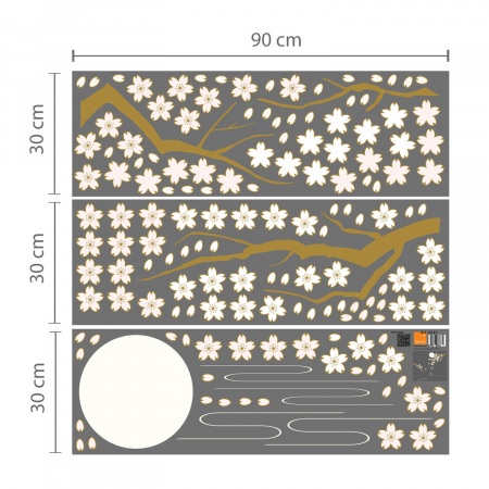 Sticker Cherry Blossom Under Moonlight [2]