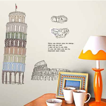 Stickere Walplus ™ - Sticker Turnul din Pisa
