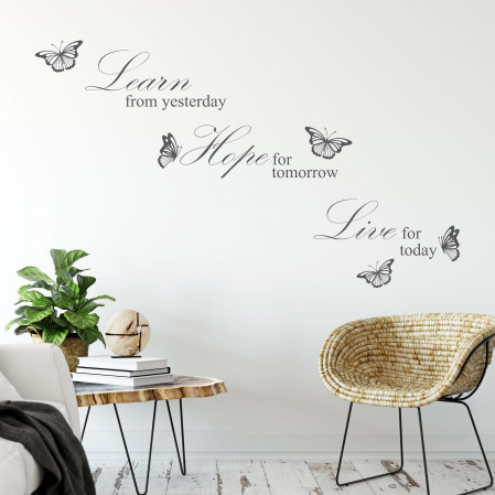 Stickere Walplus ™ - Sticker Live Learn Hope