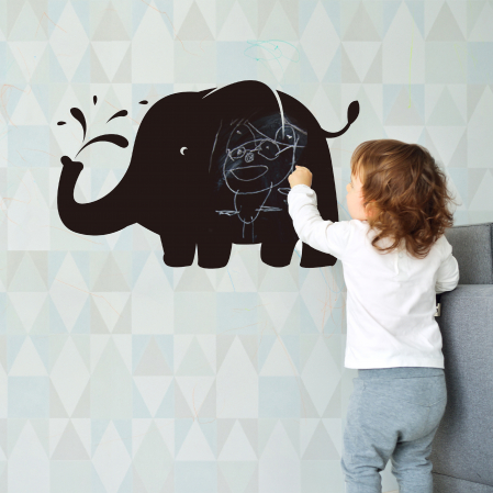 Sticker Ardezie - Sticker Blackboard Huge Elephant