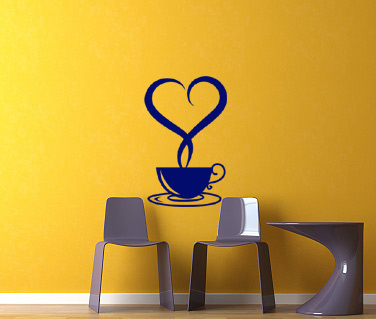 Bucătărie - Sticker Cafeaua de dimineata