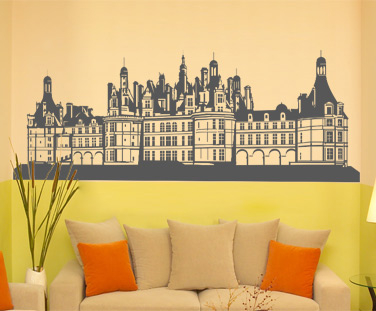 Orașe - Sticker Castelul Chambord