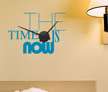 Stickere - Sticker Ceas Time is NOW