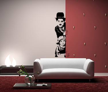 Celebrități - Sticker Charlie Chaplin