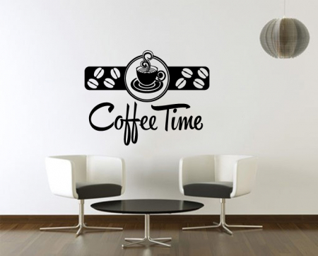 Bucătărie - Sticker Coffee Time