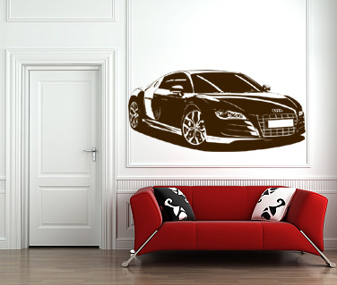 Vehicule - Sticker Cu Audi-ul in casa