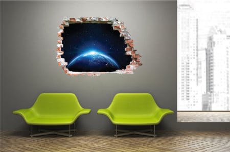 Sticker cu efect 3D - Earth in Space [1]