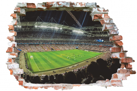 Stickere imprimate - Sticker cu efect 3D - Meci de fotbal