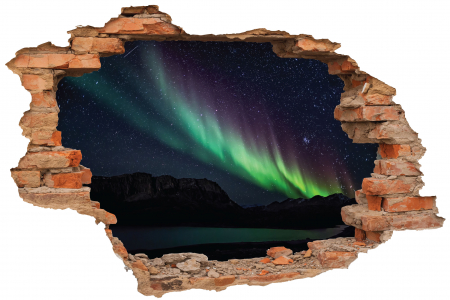 Stickere imprimate - Sticker cu efect 3D - Aurora boreala