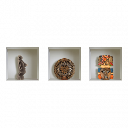 Sticker cu efect 3D - Simboluri Maya [3]