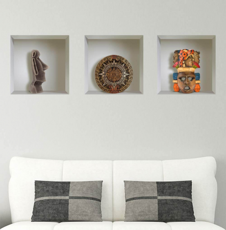 Sticker cu efect 3D - Simboluri Maya [2]