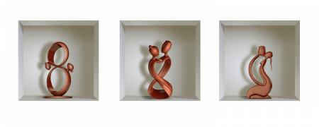 Sticker cu efect 3D - Abstracte [2]