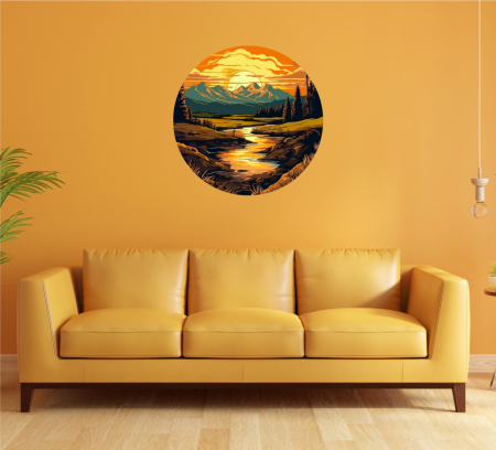 Stickere Colorate - Sticker decorativ - Apus de soare
