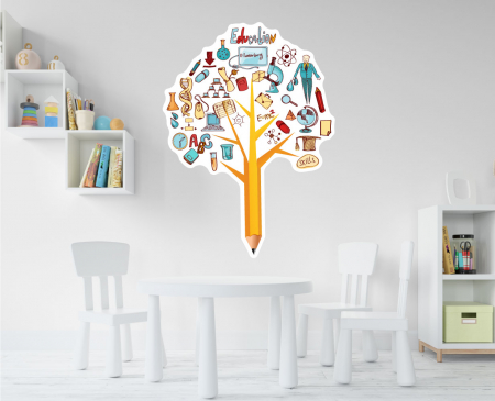 Copii - Sticker decorativ - Arborele stiintei