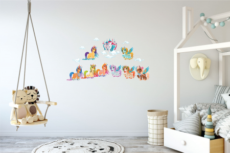 Stickere imprimate - Sticker decorativ - Set Unicorn