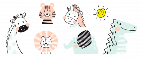Sticker decorativ - Cute animals [1]