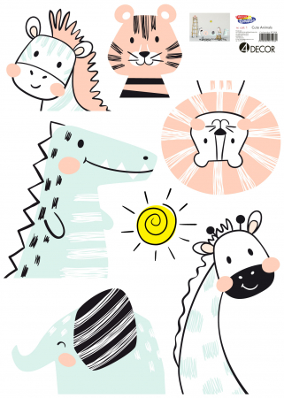 Sticker decorativ - Cute animals [2]