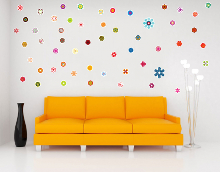 Stickere imprimate - Sticker Decorativ - Mini Floricele