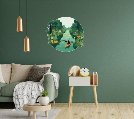 Stickere - Sticker decorativ - Pe rau