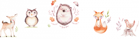 Sticker decorativ - Forest animal set [1]